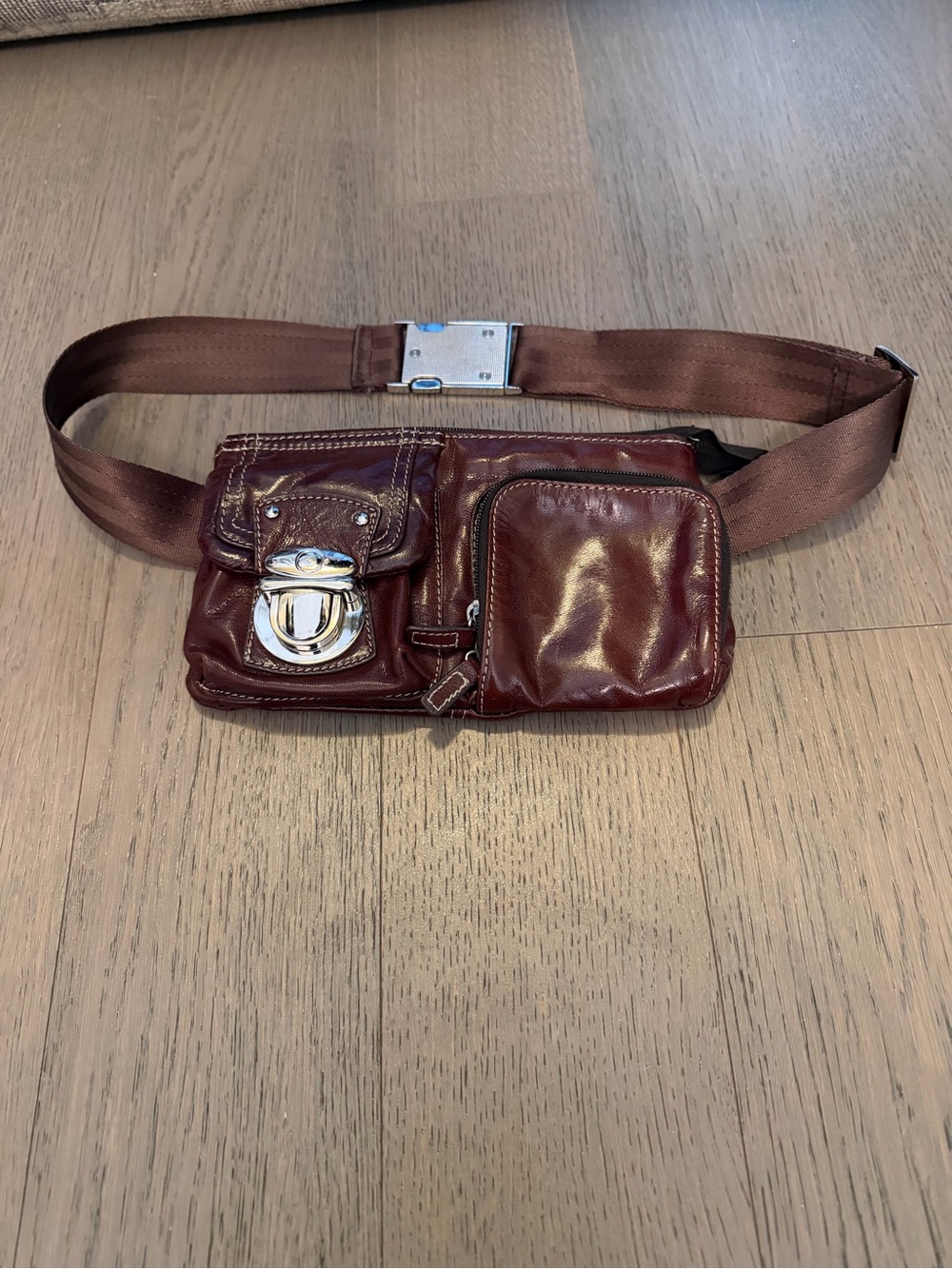 Danier Leather Women’s Leather Belt Bag in Dark Brown
